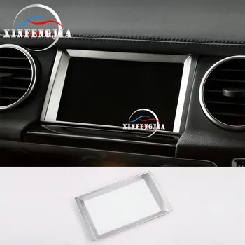 

Chrome Center GPS Navigator Instrutment Frame Trim For Land Rover LR4 2010-2016