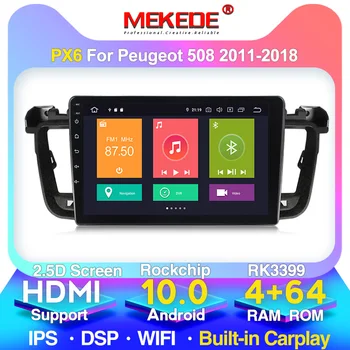 

9"2.5D IPS Android 10 Car DVD Multimedia Player GPS for Peugeot 508 2011 2012 13 14 -2017 radio with DSP stereo navigation