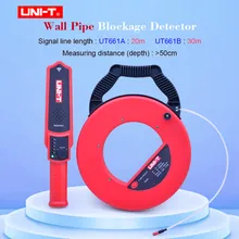 UNI-T UT661A UT661B стены ПВХ железные трубы детектор засорения диагностический инструмент сканер трубопровода Блокировка засорения сантехники инструмент UNI-T UT661A UT661B стены ПВХ железные трубы детектор засорения диагностический инструмент сканер трубопровода Блокировка засорения сантехники инструмент
