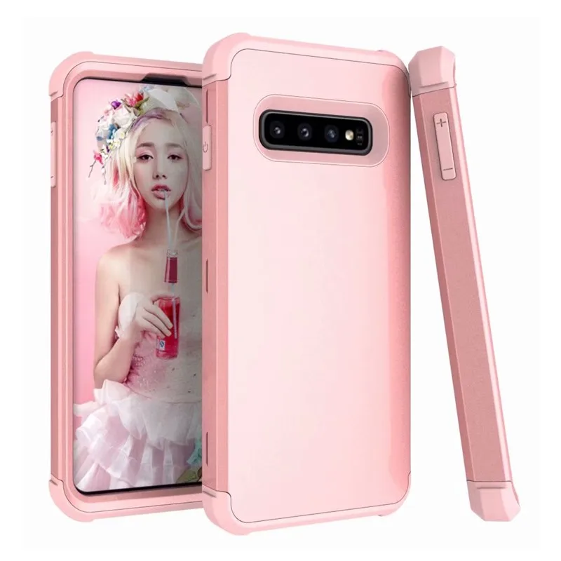 Для samsung Galaxy S9 10& Plus 10E Note9 Гибридный усиленный противоударный безопасный полноразмерный Защитный чехол с 3 Слои поликарбонат+ силикон