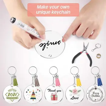 

DIY Hand-made Pendant Tool Set Christmas 2020 Ornaments Maker Keychain Tassel Bell Accessories Tool For Making Christmas Pendant
