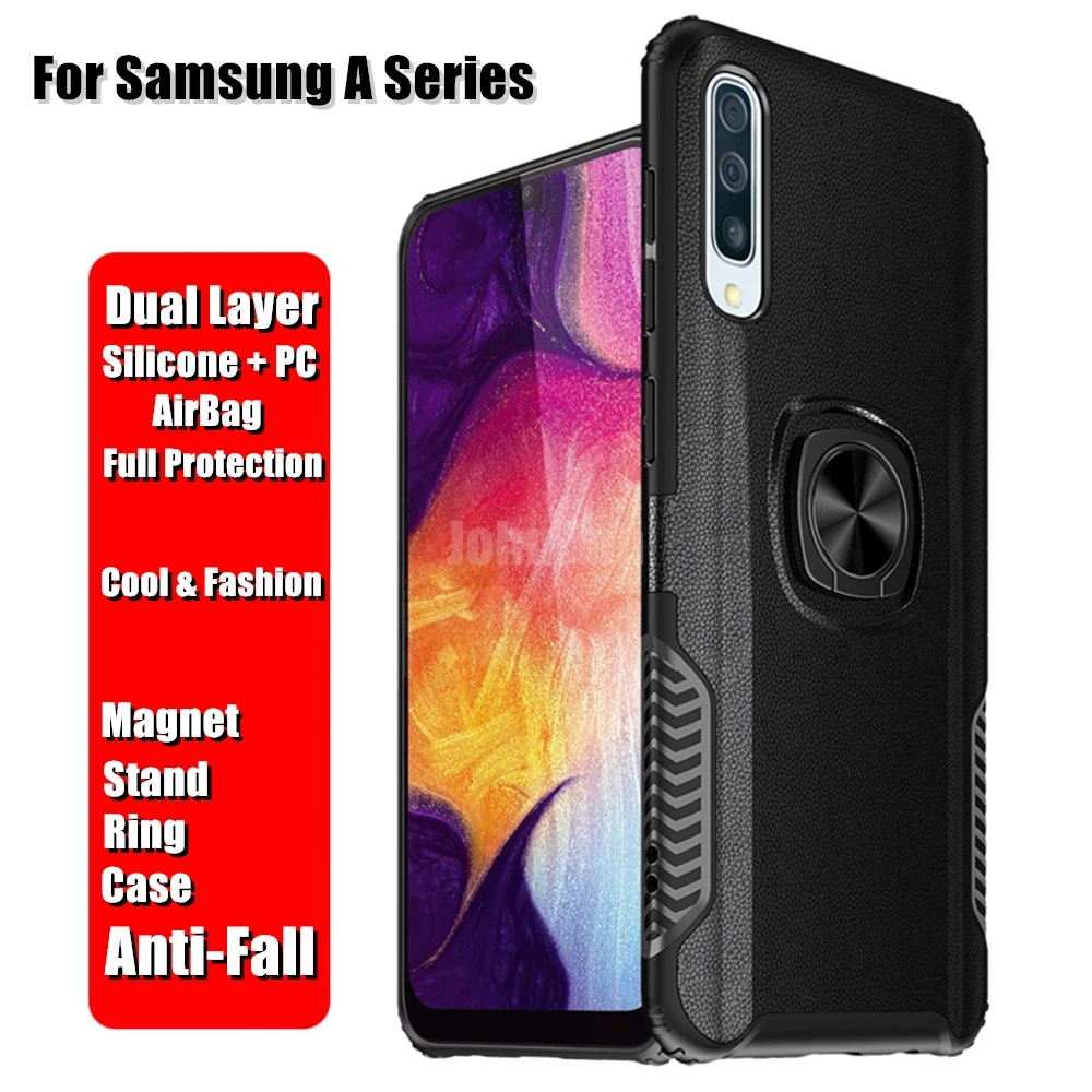 Противоударный металлический кольцевой чехол для Samsung Galaxy A51 A71 A50 A20 A70 A10 A30 A60 A40 A50S
