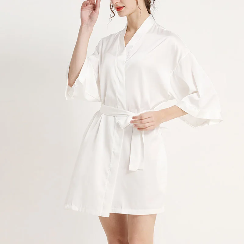 Summer Women's bathrobe 8XL 7XL 6XL Bust 134cm plus size Sleepwear Pajama women