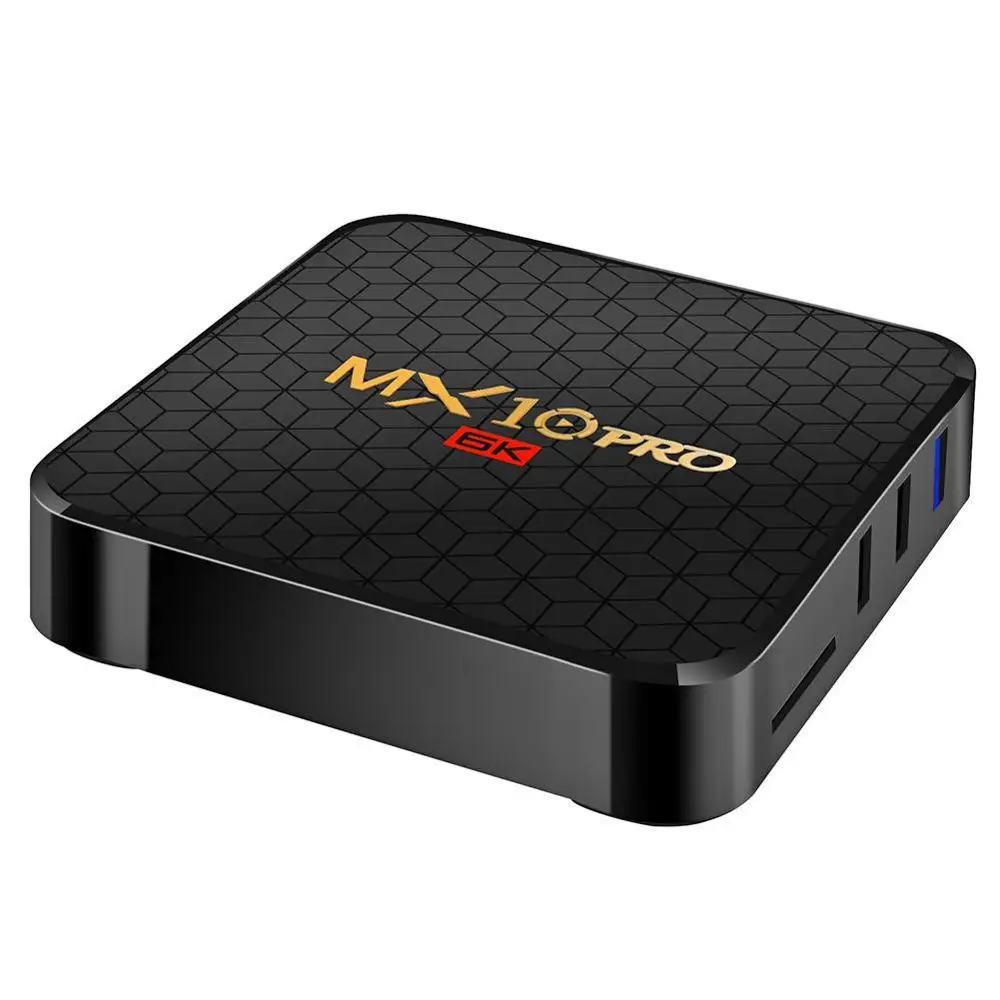 ТВ-приставка Tanix MX10 PRO Android 9,0 4 Гб ОЗУ 64 Гб Wifi Allwinner H6 четырехъядерный USB 3,0 6K Google плеер Youtube телеприставка