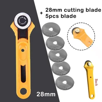 

Blade DIY 28/45mm Arts Crafts Leather Paper Tailor Patchwork Hob Wheel Cutter Round Knife