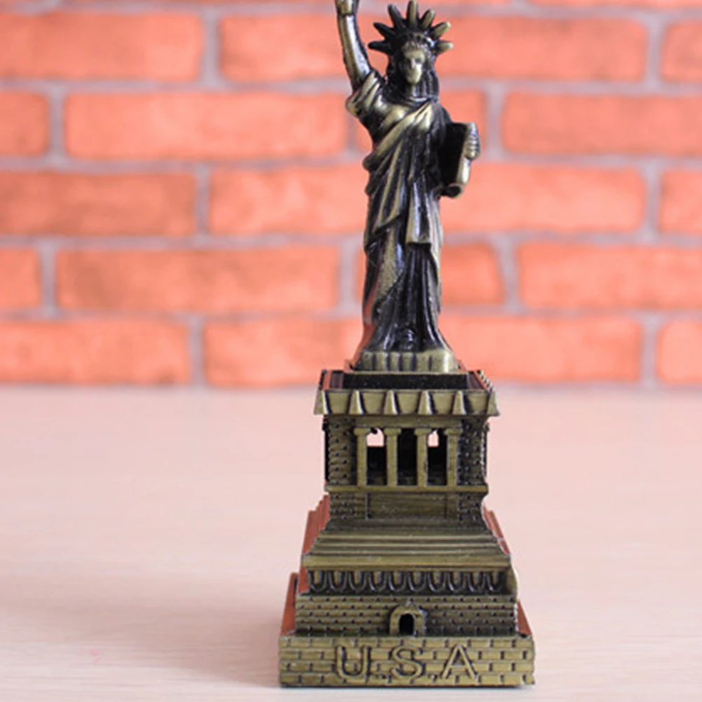1 шт. Статуя Свободы модель цинковый сплав креативный нежный металлический