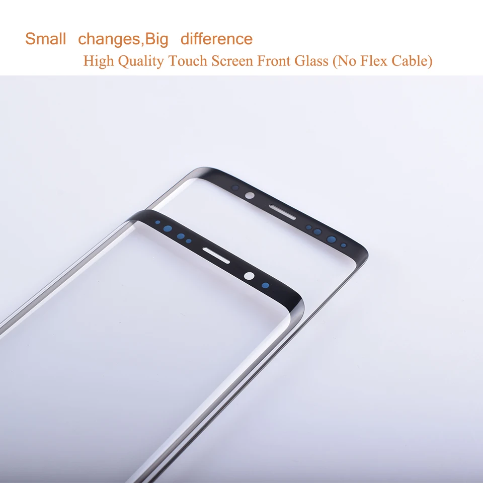 Для samsung Galaxy S9 G960 G960F SM-G960F S9 Plus G965F SM-G965F сенсорный экран передняя стеклянная панель внешняя стеклянная линза без lcd S9Plus
