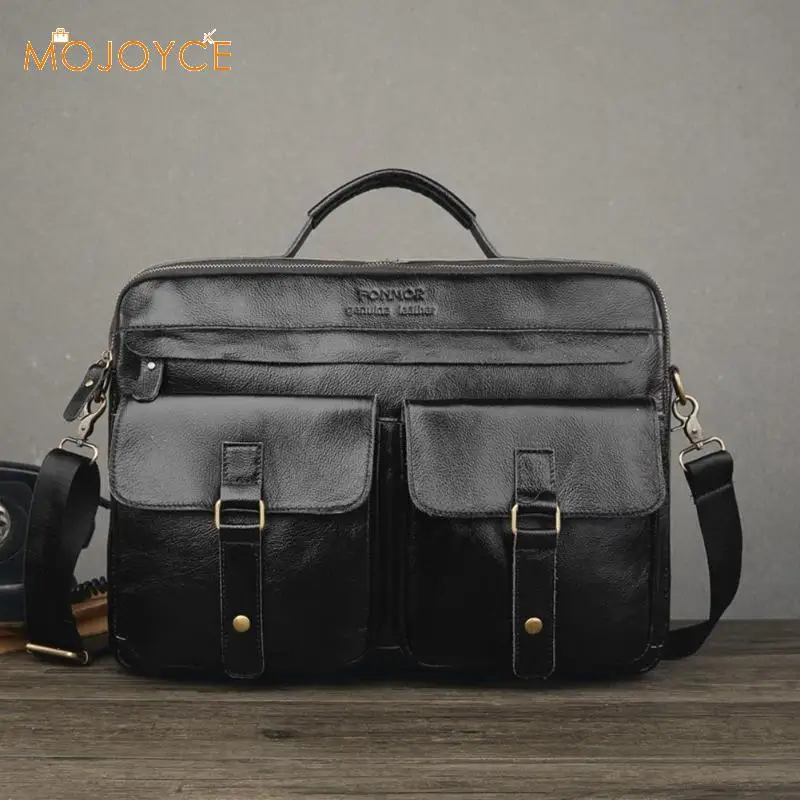 Кожаный портфель мужские сумки из натуральной кожи через плечо