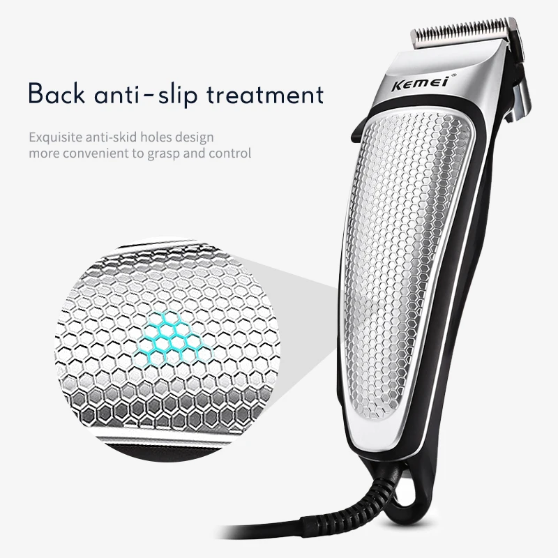  Kemei Professional Barber Shop Hair Clipper Powerful Electric Corded Hair Clipper Men Household Low