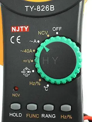 TY-826B AC/DC Напряжение Ток емкость температура цифровой мультиметр зажим