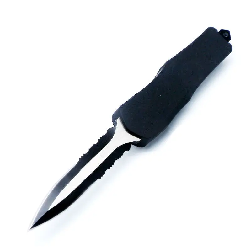 MIT Troodotfne Big A07 самозащита с помощью складной карманный нож охотничий нож сувенирные ножи фиксированный нож с лезвием - Цвет: double half serrated