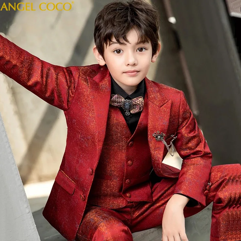 Children Suit Baby Boy Birthday Dress Kids Blazer Boy Suit Children Wedding Boys Aliexpress