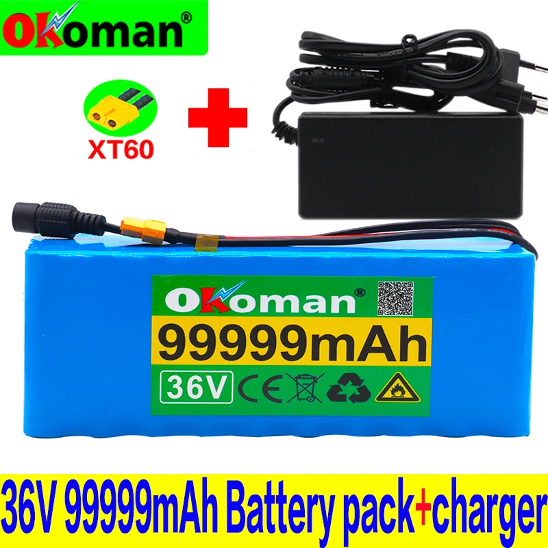 Ebike Battery 48v 99.999ah 1000w Pack Charger Lithium Ion High Power Bat E Bike 