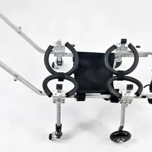 Собака инвалидная коляска ПЭТ скутер конечностей Поддержка автомобиля Forelimb с ограниченными возможностями четырехколесное светодиодное транспортное средство реабилитации коляске