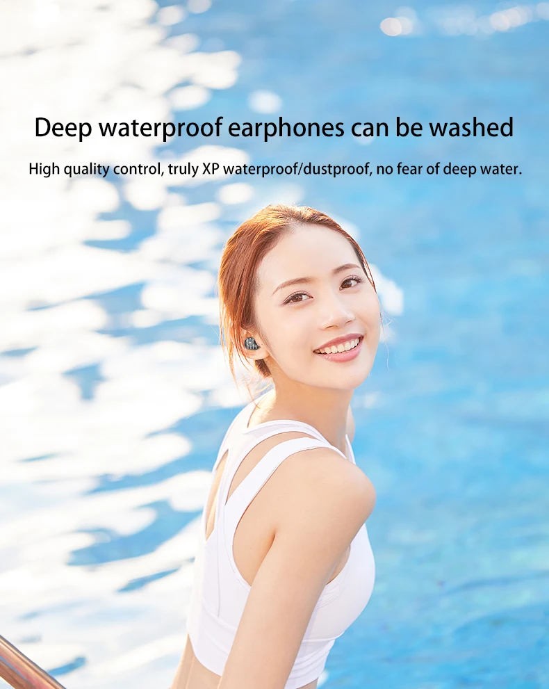 Wierless 9D стерео Bluetooth наушники Шум снижение hd-звонок светодиодный цифровой Дисплей IPX7 Водонепроницаемый Bluetooth гарнитура для мобильного телефона
