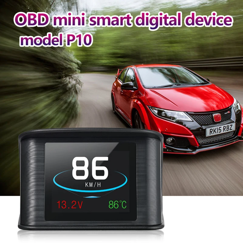 P10 Hud GPS OBD компьютер проектор скорости автомобиля цифровой датчик дисплей расхода