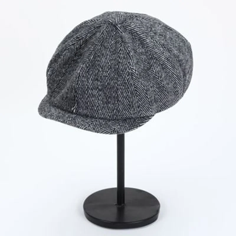 Nowe Retro gazeciarz czapki mężczyźni ośmiokątne kapelusze brytyjscy malarze czapki jesienne zimowe berety w jodełkę kaszkiety Hip Hop berety gorras 3 Nowe Retro gazeciarz czapki mężczyźni ośmiokątne kapelusze brytyjscy malarze czapki jesienne zimowe berety w jodełkę kaszkiety Hip Hop berety gorras 3