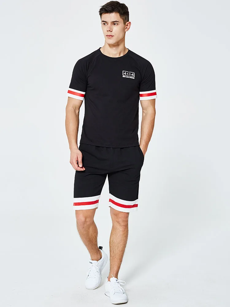 Summer Men Set New Short Sleeve T Shirts Two Piece Tops + Shorts Suit Sportswear Set Men's Clothing Shorts Sets Male Tracksuit Summer Men Set New Short Sleeve T Shirts Two Piece Tops + Shorts Suit Sportswear Set Men's Clothing Shorts Sets Male Tracksuit