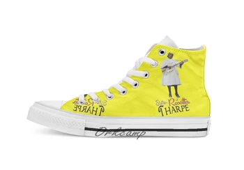 

SISTER ROSETTA THARPE ROCK N ROLL Custom Casual High Top lace-up Canvas shoes sneakers Drop shipping