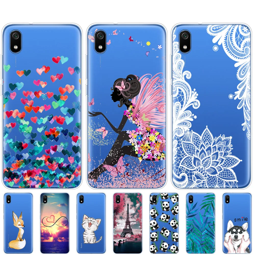 Силиконовый чехол для xiaomi redmi 7a, чехол s, полная защита, мягкая задняя крышка из ТПУ для redmi 7 a, бампер hongmi 7a, чехол для телефона