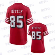 Custom Stitch 49ers Mens Women Game Jerseys Kittle Bosa Lance Warner Garoppolo Samuel Rice Montana Young Sherman Haley Clark