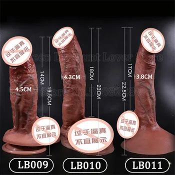 Sexy Soft Silicone Penis Realistic Dildo For Women Big Fake Dick Females Masturbation Tools Adult Erotic Sex Toys For Lesbian 5