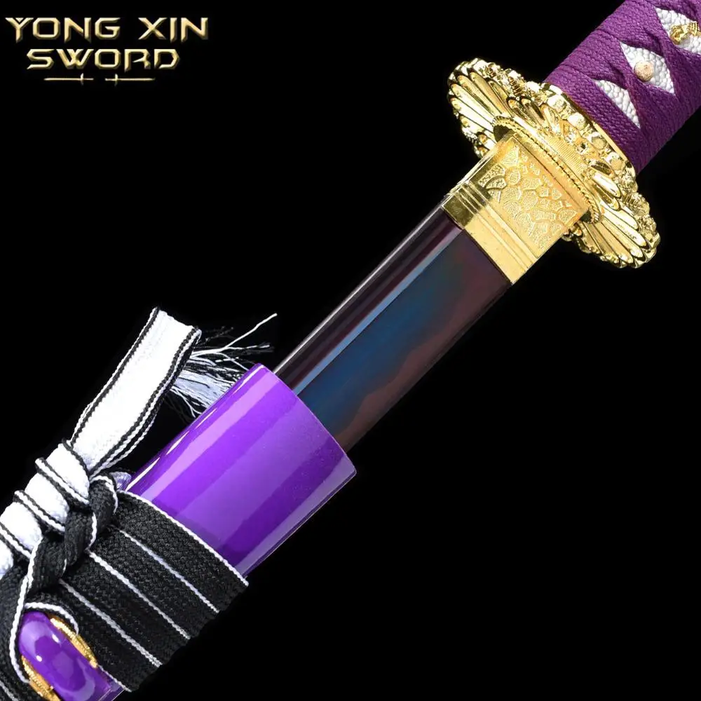 Home Decoration Katana Sword Purple scabbard and blade Beautiful color Fashion gift