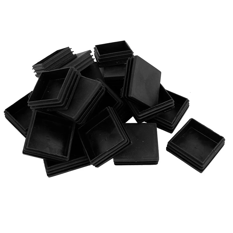 

Plastic Square Tube Inserts End Blanking Caps 60mm x 60mm 20 Pcs Black