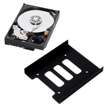 

Universal Mounting Bracket 2.5" To 3.5" Bay SSD Metal Hard Drive HDD Mounting Bracket Adapter Dock Tray Fits Any PC Tower Case