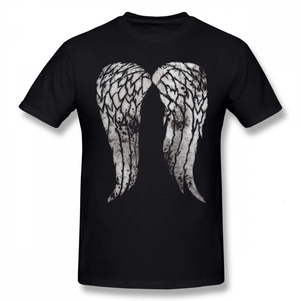 

one yona Daryl Dixon T Shirt Wings Of Dixon T-Shirt Cotton Fashion Tee Shirt Printed Funny Short Sleeves Plus size Men Tshirt