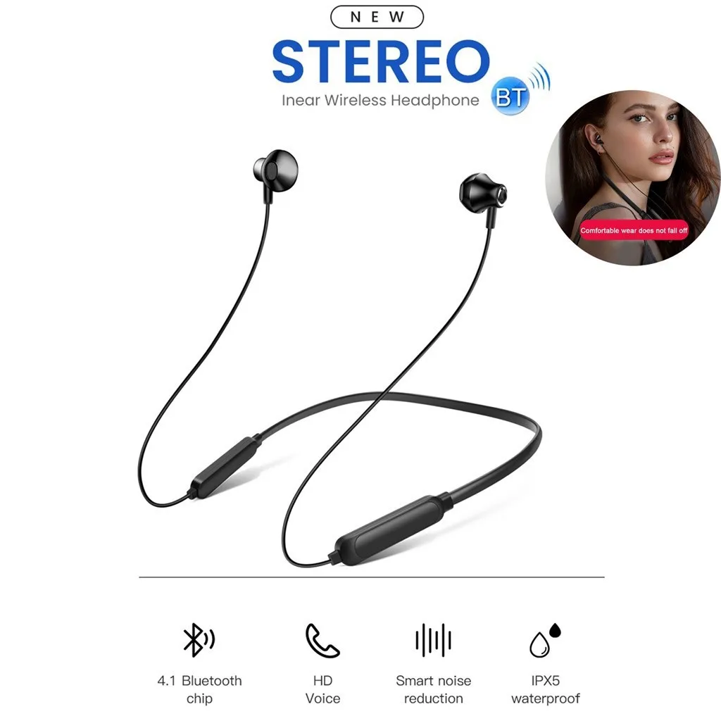 Беспроводная гарнитура Bluetooth с микрофоном G02 портативные Hi-Fi наушники V4.2
