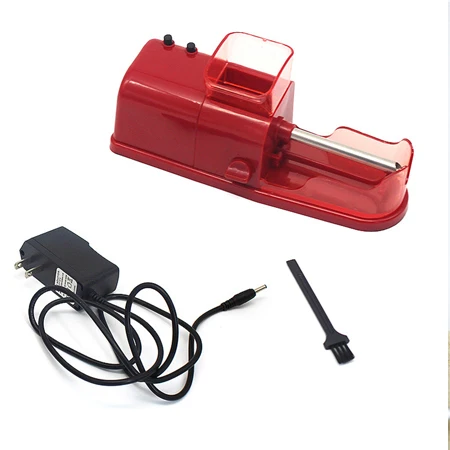 Электрическая автоматическая сигаретная машина DIY машина для изготовления сигарет с адаптером DIY инструмент для курения - Цвет: red USplug