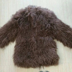 dark brown AU001 Новое поступление, горячая Распродажа, китайский мех, Заводская распродажа, дешевые, высокое качество, для русской зимы, теплые, монгольские, овечьи шубы - Цвет: dark brown