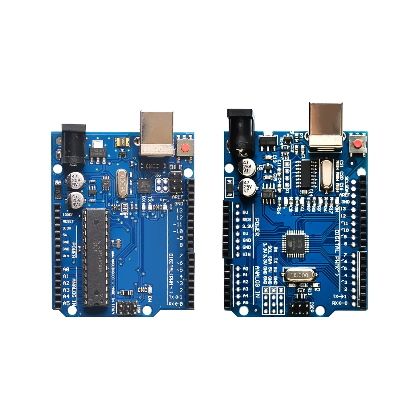 Smart Blue UNO R3 Board ATmega328P CH340G Free USB Cable For