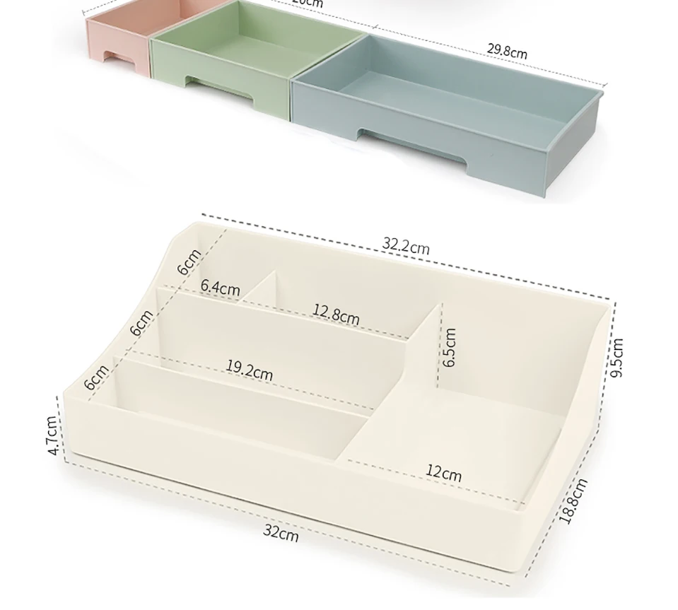 BNBS Настольный ящик для хранения Органайзер для ящика с косметикой для косметики канцелярские принадлежности для хранения ювелирных изделий и организации пластиковые контейнеры