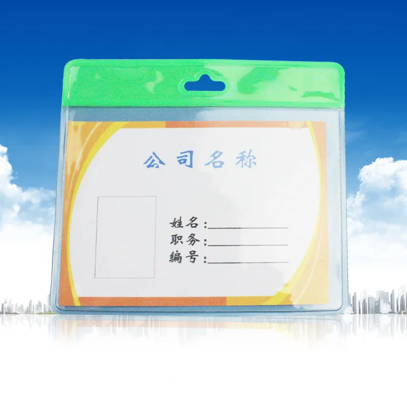 

Transparent Soft Silcone Exposure Bus Card Holder Advertisement Trade Fair Work Card PVC Waterproof Wallet