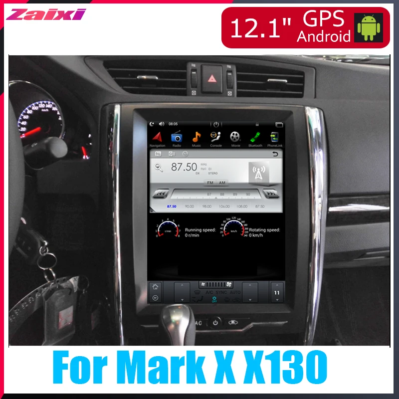 ZaiXi Android Car Multimedia GPS For Toyota Mark X X130 2011~2013 Radio vertical screen tesla Video USB DAB+ | Автомобили и