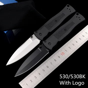

JUFULE New 530 530BK Grivory fiber handle Mark 154cm Blade folding Pocket Survival EDC Tool camping hunt Utility outdoor knife