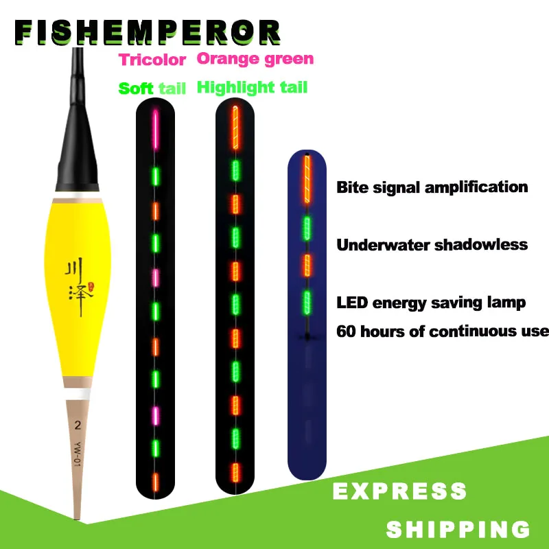 

Eye-catching Luminous Fishing Float LED Electric Float Light Fishing Tackle Electronic Float glow in the dark Free battery cr425