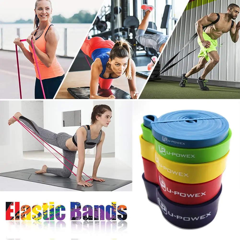 Fitness Rubber Bands Resistance Band Unisex 208Cm Yoga Athletic Elastic Bands Loop Expander For Exercise Sports Equipment