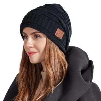 

Bluetooth Earphone Knitted Hat Stereo Music Wireless Earphone V5.0 Bluetooth Headphone Headset Beanie Cap Headwear