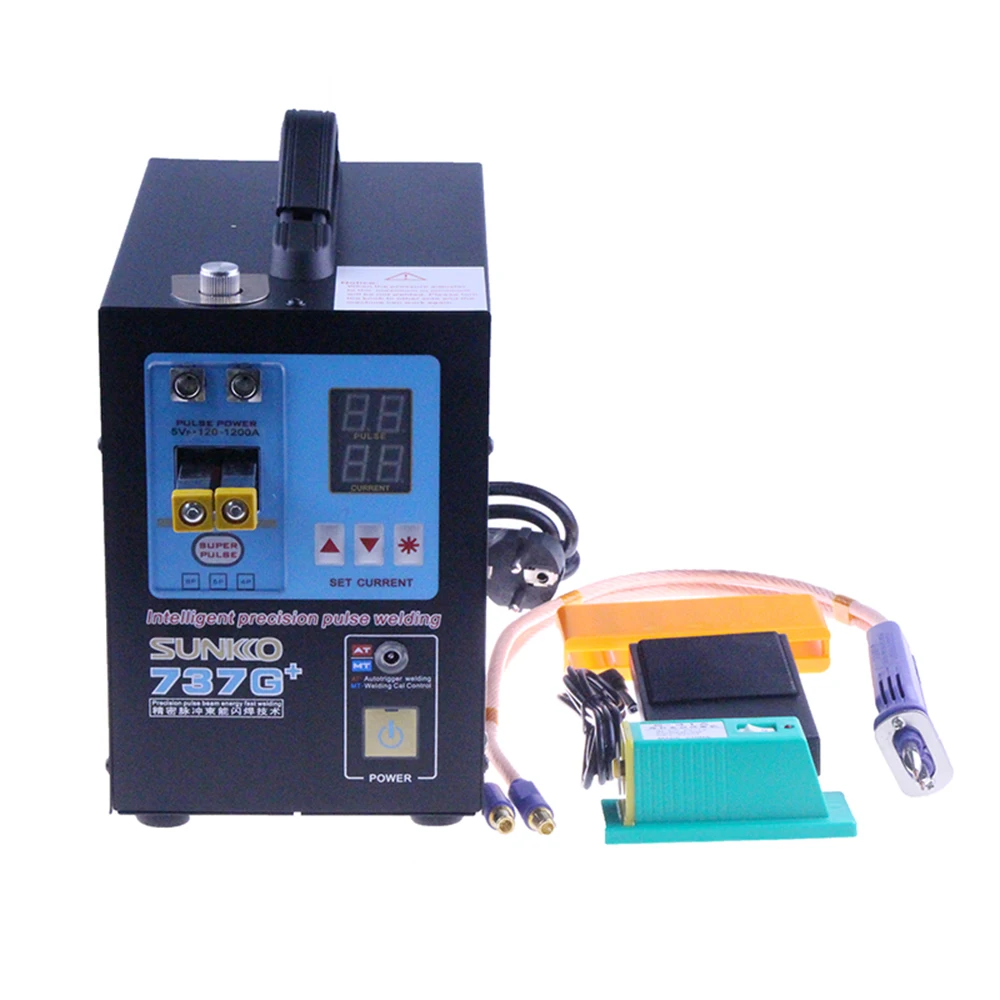 

SUNKKO 737G+ Battery Spot Welder 4.3KW High Power Automatic Spot Welding Machine For 18650 Lithium Batteries Pulse Spot Welders