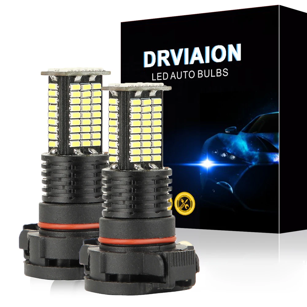2 шт. H16 LED PS24W 5202 противотумансветильник автомобильная лампа 110 Вт светодиодный