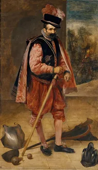 

High quality original hand painting on canvas：Donne John, the Austrian clown