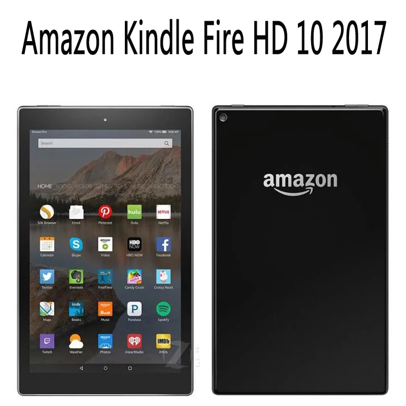 Флип чехол для планшета из искусственной кожи Amazon Kindle Fire HD 10 2017 1 дюймов с принтом