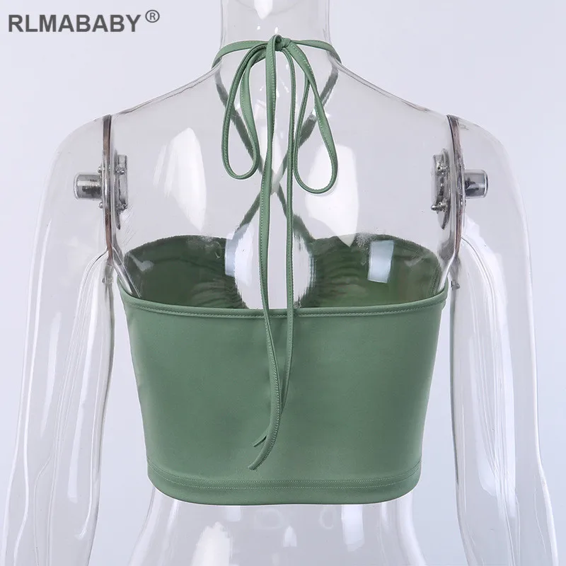 RLMABABY, сексуальный женский короткий топ с перекрещивающимися бретельками, тонкий, с вырезами, бандажный, женский летний топ, повседневные, вечерние, Женский Белый укороченный топ