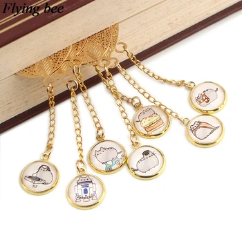 

Flyingbee Kawaii Cat Creative Metal Bookmark Cute Animals Bookmarks Funny Book Marker Gifts Stationery X0813