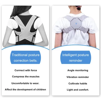 

Adjustable Smart Back Posture Corrector Adult Back Brace Support Belt Shoulder Training Belt Correction Health Care Automatic