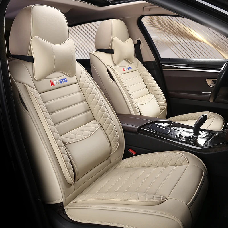  New PU Leather Auto Universal Car Seat Covers for Renault Alaskan duster fluence KADJAR koleos lagu