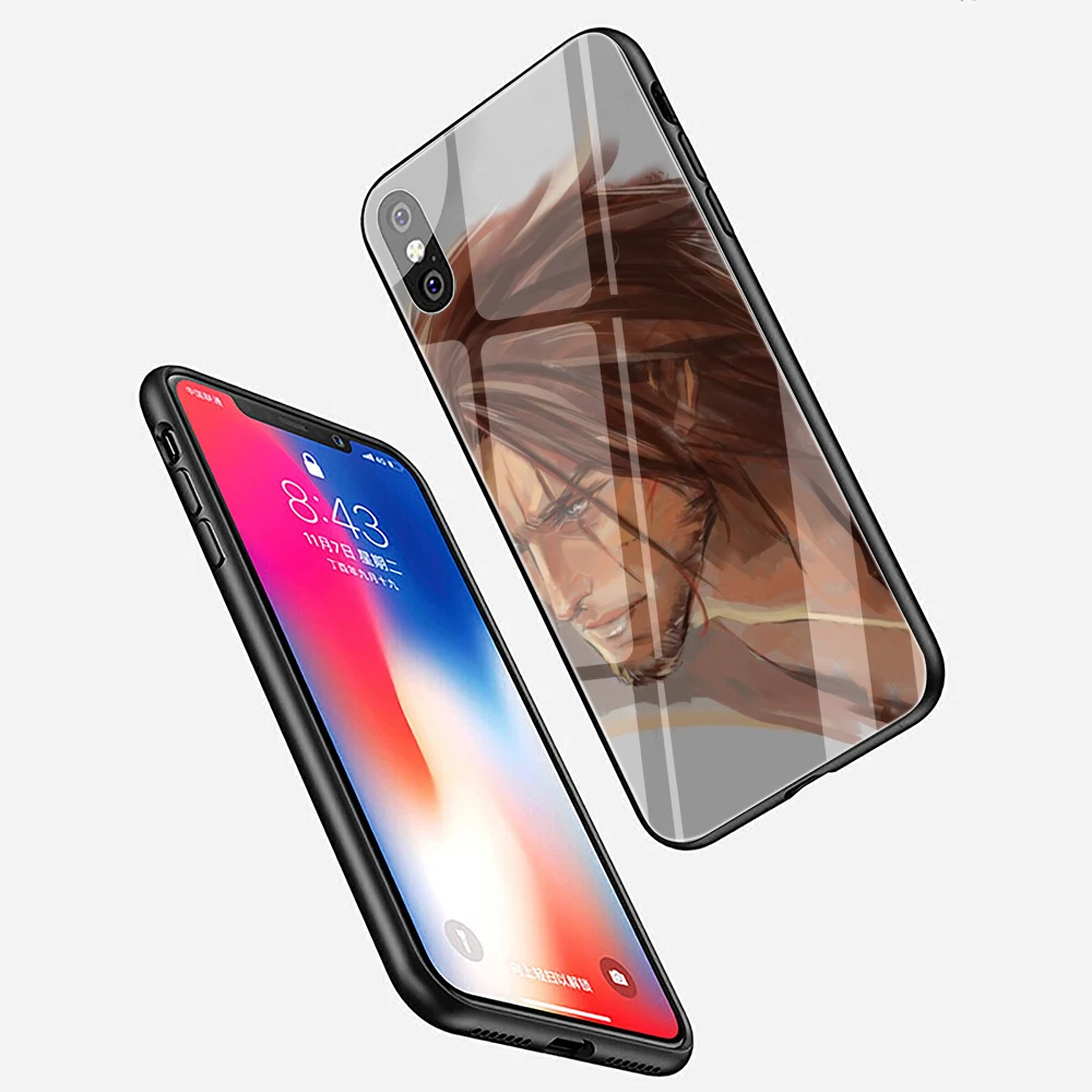 EWAU кастлевания 1 2 Seson закаленное стекло чехол для телефона чехол для iPhone 5 5S SE 6 6s 7 8 Plus X XR XS 11 Pro Max